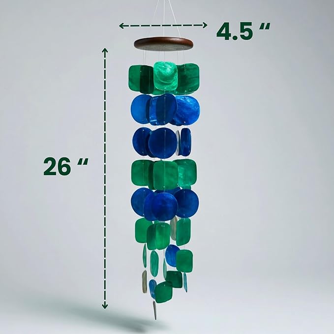 Solange & Frances Wind Chimes for Outside, Gift Ideas for Mom, Windchimes Outdoors, Birthday Birthday Gifts for Women, Gifts for Women who Have Everyting, Peacock Decorations