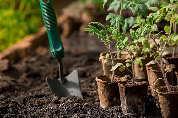 100-Pack 4 Inch Organic Peat Pots for Seed Starting Pots - Biodegradable Plantable Nursery Pots with Drainage Holes, Small Seed Starting Starter Tray, Eco-Friendly & Compostable Seedling Containers