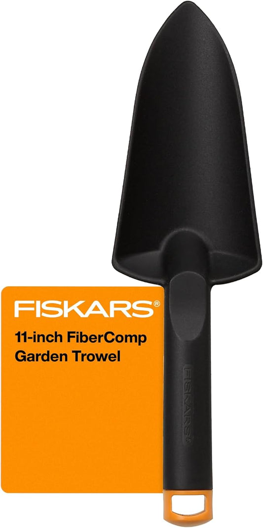 Fiskars Hand Trowel - Fiber Composite Gardening Hand Tool with Hang Hole - Lawn and Yard Tools