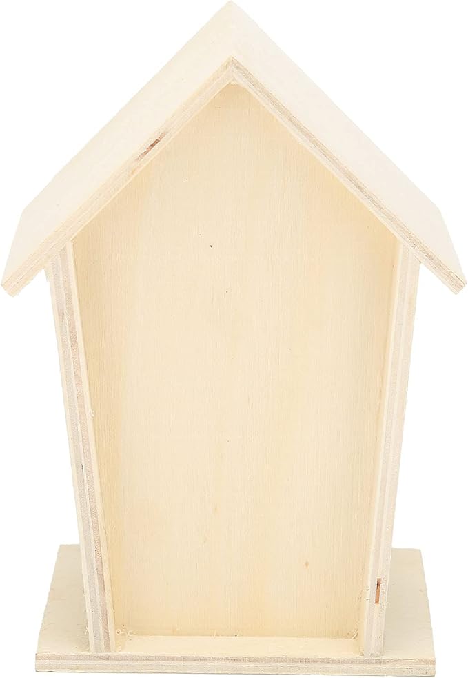Bee House, Wooden Insect Hotel Hanging Bamboo Bees Hive Habitat Bug Garden Shelter Insects House Decoration Beneficial Nests Box Decorations for Butterfly Bird Outdoors Attracts Pollinators 2PCS