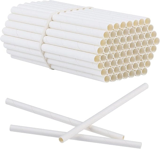 Elcoho 120 Pieces Bee Tube Refill Mason Bee Paper Inserts 6 Inches Bee Cardboard Tube Replacement Inserts Mason Bee Nesting Tubes Refills Inserts for Bee Houses and Supplies, Outdoor and Garden