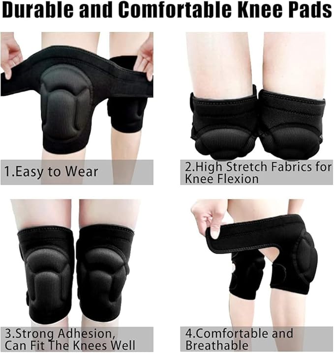 Women Men Knee Pad Suitable for House Working, Floor and Carpet Cleaning, Gardening Maintain, Construction Work, High Elastic Fabric Men Knee Pads Protect Knee Safety
