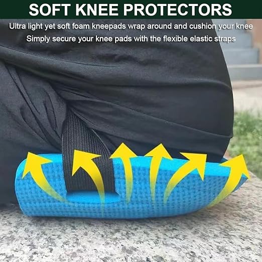 Gardening Knee Pads for Women, Soft Foam Knee Pads for Men Construction, Work Knee Pad for Men Women, Rodilleras Para Roofing Rodilleras Para Trabajo (Blue)