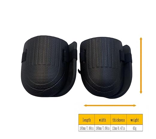 Gardening Knee Pads for Women and Men - Lightweight Waterproof Foam Knee Pads, and Easy Fit Knee Pads for Gardening with Adjustable Hook'n'Loop Straps - Perfect Womens Knee Pads for Work (Black 2 Pack)