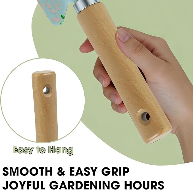 Heavy Duty Garden Hand Tools Set Gardening Hand Tools for Women Gardening Tool Set Gardening Gifts Gardening kit for Women (Light Green)