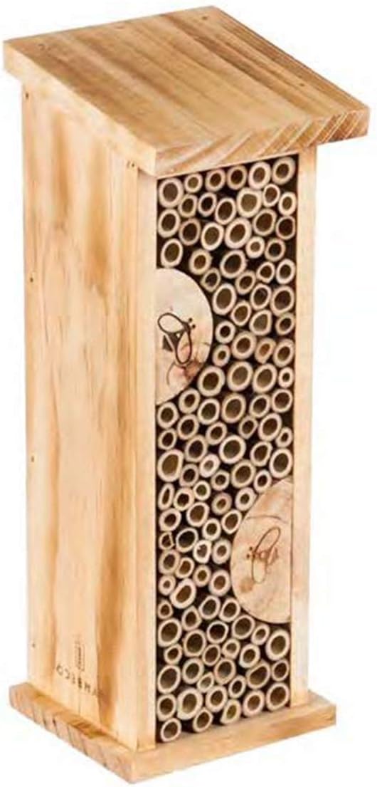 Bird House Bee Hive Wooden Insects House Hanging Bamboo Insect Hotels for Outdoor Garden Decorative