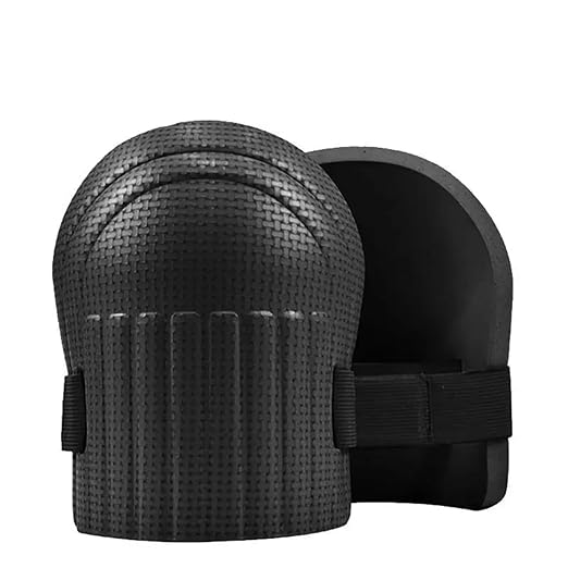 Gardening Knee Pads for Women and Men - Lightweight Waterproof Foam Knee Pads, and Easy Fit for Gardening with Adjustable Hook'n'Loop Straps - Perfect Womens for Work (black)