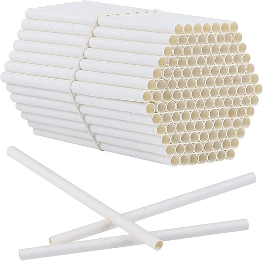 Elcoho 200 Pieces Bee Tube Refill Mason Bee Paper Inserts 6 Inches Bee Cardboard Tube Replacement Inserts Mason Bee Nesting Tubes Refills Inserts for Bee Houses and Supplies, Outdoor and Garden