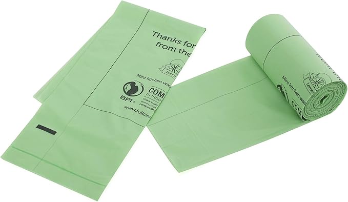 Full Circle Fresh Air Biodegradable Compost Bags, 2.5 Gallon / 25 Count, Original Scent (Pack of 2)