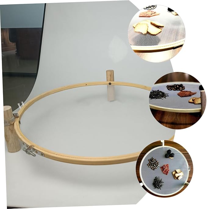 SUPVOX Collapsible Round Drying Rack Kitchen Counter Herb Drying Rack Vegetable Dryer Garden Decor