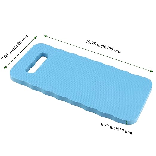 6 Pack Garden Kneeling Pads, 20mm Thick Foam Knee Pad, Kneeler Mat for Long Gardening Hours, Yoga, Prayer and Exercise 16 x 7 x 0.8 Inch, Blue
