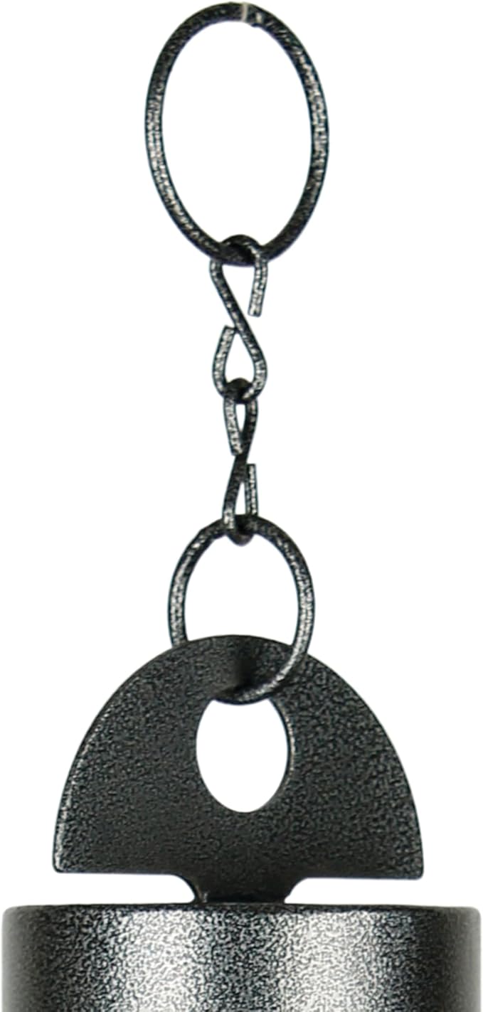 Woodstock Chimes Heroic Windbell Wind Chime for Outside 24" Medium Grey,Deep Tone Sound, Outdoor Decor for Patio, Porch, Garden HWMAS