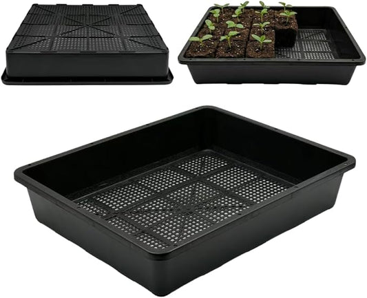 Soil Blocking Trays 15x12inch Mesh Tray 10 Pack Seed Starter Tray Mesh Bottom Trays for Soil Blocks, Seedling, Microgreen, Wheatgrass