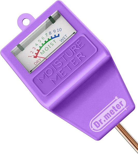 Soil Moisture Meter Tester for Plants, Hygrometer Moisture Sensor for Houseplants Indoor Outdoor Garden Lawn Use - Plant Water Meter Gauge Test Kit, No Battery Needed - Gardening Gifts