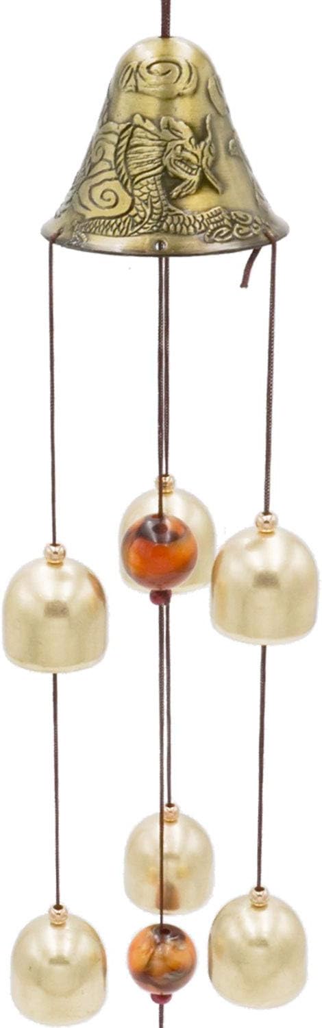 Lucky Wind Chimes Feng Shui Bell for Good Luck Home Garden Patio Hanging Decoration Gift (6 Bells)