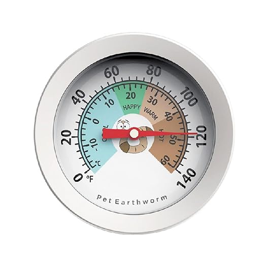 8 Inch Long Stem Soil Compost Thermometer Stainless Steel Temperature Probe 40-180°f Gauge for Backyard Gardening Farming Seeding Transplanting No Battery Needed