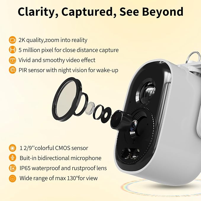 Garvee Smart Bird Feeder with 4k Camera & AI Recognition - Solar Powered, 2L Capacity, Night Vision, App Alerts, for Bird Watching, Squirrel Deterrent Function