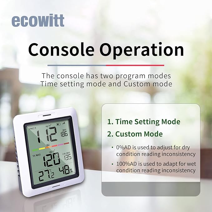 ECOWITT WH0291 Soil Moisture Tester Plant Soil Moisture Sensor Meter with Digital LCD Display