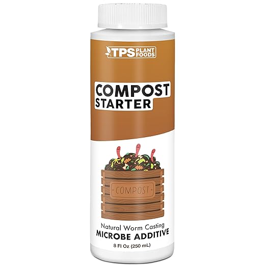 Compost Starter & Compost Accelerator for Bins, Tumblers & Garden Compost 8 oz (250mL)