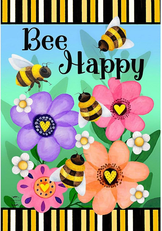 Briarwood Lane Busy Bees House Flag