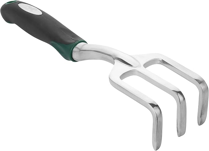 Mr. Pen Black Mini Hand Rake, Hand Cultivator, Garden Tool, 3 Prong Garden Rake, Manual Operation, Metal, Great for Weeding and Turning Soil