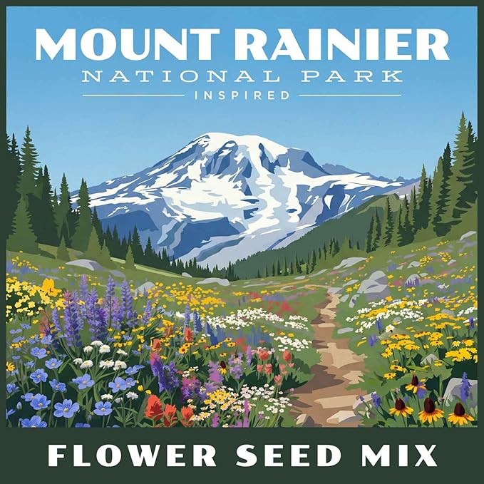 Eden Brothers Mount Rainier National Park Inspired Wildflower Seed Mix