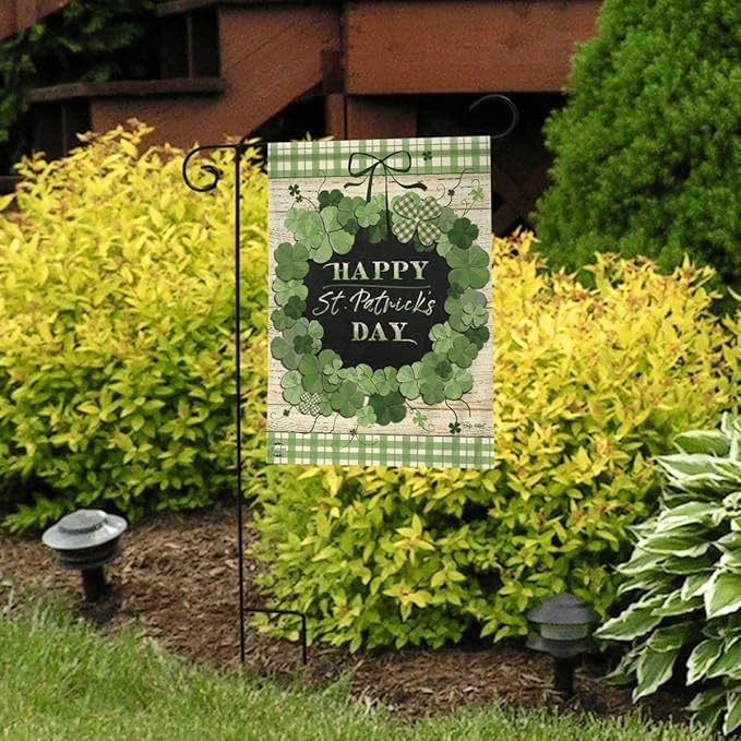 Briarwood Lane Lucky Wreath St. Patrick's Day Garden Flag