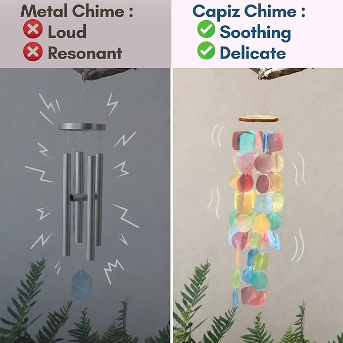 Solange & Frances Rainbow Wind Chimes for Outside - Spring Porch Decor Windchime Outdoors, Home Decor, Wind Chimes Garden Decor and Front Porch Decor. Unique Birthday Gifts
