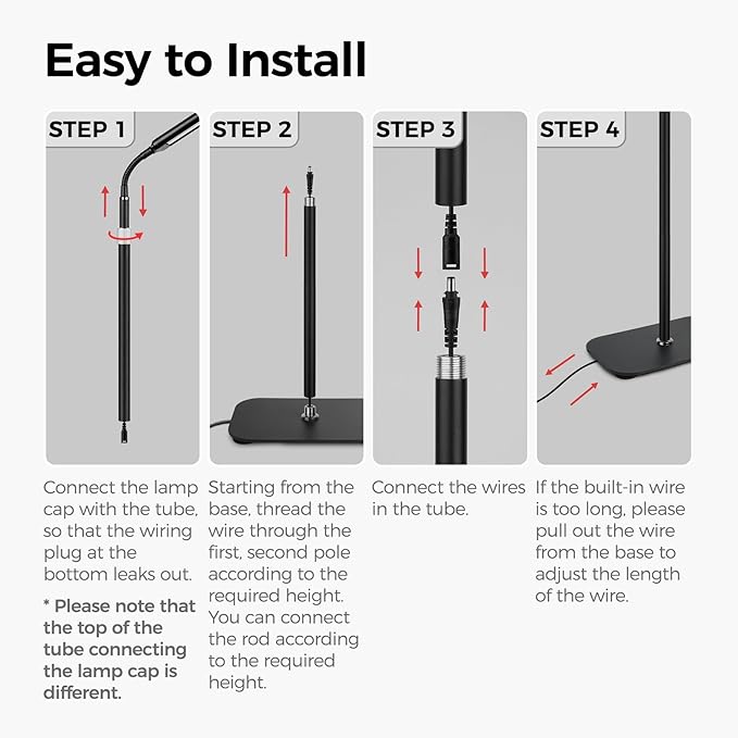 Plant Light for Indoor Growing, Full Spectrum Dual Heads Grow Light, 66.5in Extendable Stand,144 LEDs,10-Level Dimmable, Auto Timer, Adjustable Gooseneck Floor Lamp for Tall Large Plants