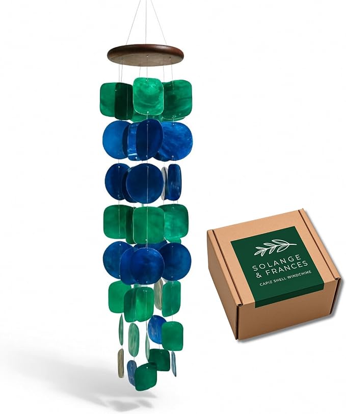 Solange & Frances Wind Chimes for Outside, Gift Ideas for Mom, Windchimes Outdoors, Birthday Birthday Gifts for Women, Gifts for Women who Have Everyting, Peacock Decorations