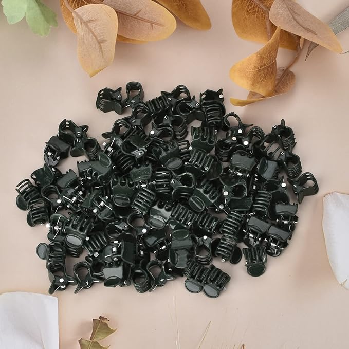 AccEncyc 100 Pcs Plant Clips Orchid Clips Plants Orchid Support Clips Flower Vine Clips for Supporting Stems Vines Stalks Climbing Plant Grow Upright