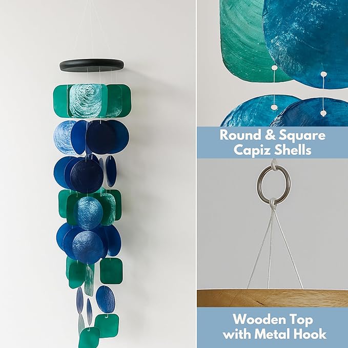 Solange & Frances Wind Chimes for Outside, Gift Ideas for Mom, Windchimes Outdoors, Birthday Birthday Gifts for Women, Gifts for Women who Have Everyting, Peacock Decorations