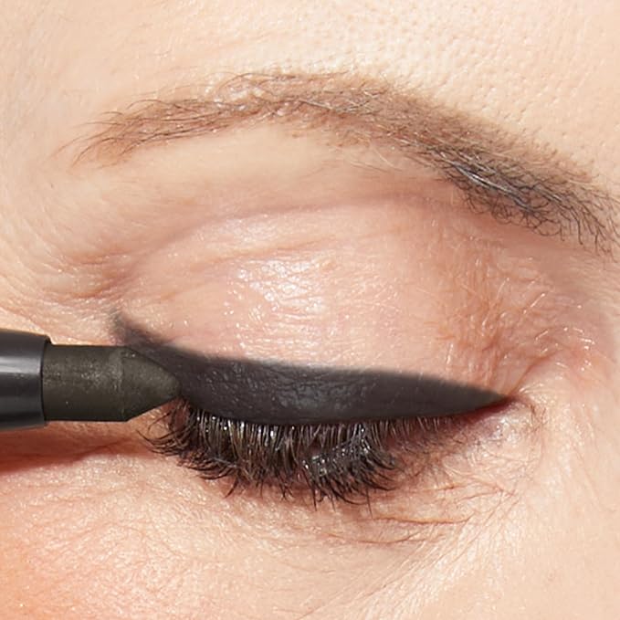 LAURA GELLER NEW YORK Kajal Longwear Kohl Eyeliner Pencil - Soft Black Kohl - Caffeine and Vitamin E - Smooth & Blendable Liner - Built-In Sharpener