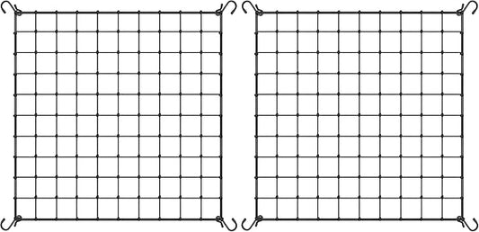 VIVOSUN 5 x 5Ft. Elastic Trellis Netting with 4 Hooks for Climbing Plants, Vegetables, Fruits, and Flowers, 2-Pack