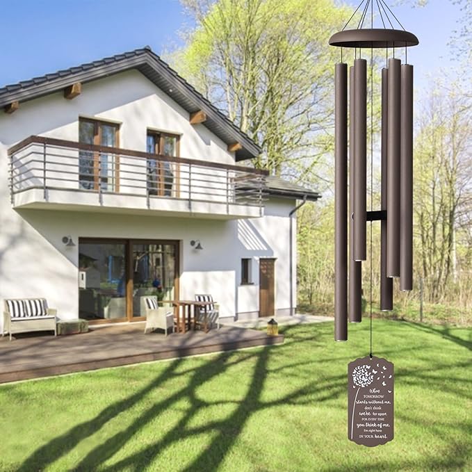 43" Large Wind Chimes for Outside Deep Tone, Memorial Wind Chimes for Loss of Loved one, Bereavement Sympathy Gifts in Memory of a Loved one, Outdoor Decor for Garden,Yard,Lawn & Patio