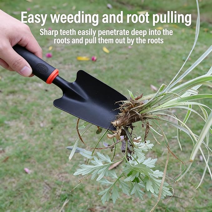 Garden Shovel, Garden Hand Trowel, Heavy Duty Hand Shovel with Ergonomic Handle, Small Gardening Tools for Digging, Gardening Spade Trowel Tools