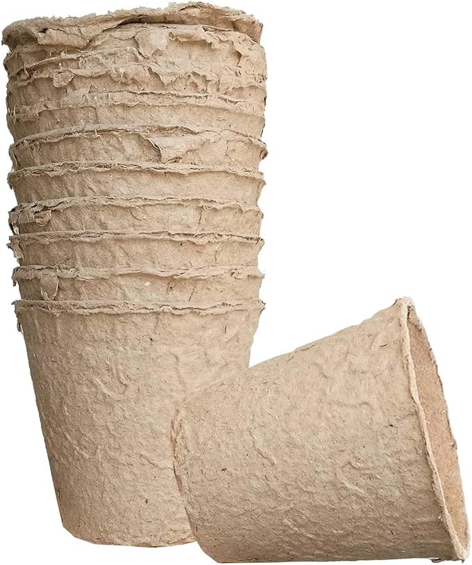 Biodegradable Peat Pots Set (2 Packs of 10 Pots)