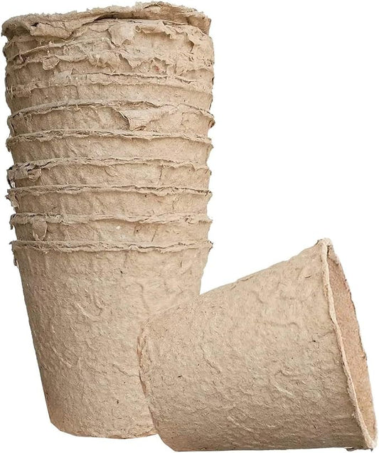Biodegradable Peat Pots Set (2 Packs of 10 Pots)