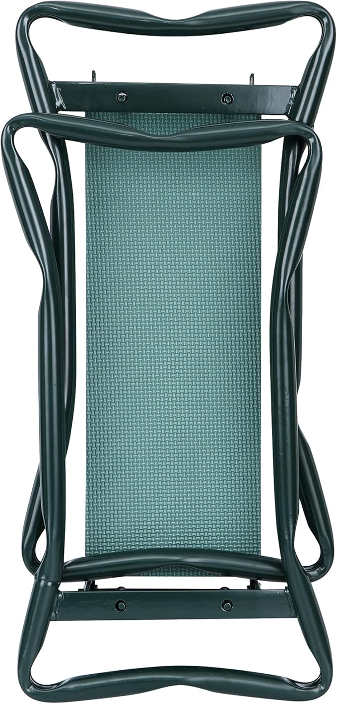 HomGarden Folding Garden Kneeler Seat Bench Stool w/Soft Kneeling Pad and Large Tool Pouch Foldable Gardener Stool (3 Sets)