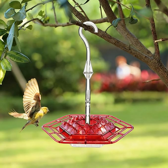 2 Pack Hummingbird Feeder for Outdoors Hanging,16 OZ Humming Birds Feeders with 30 Bee Proof Leak Proof Feeding Ports,Bird Feeder for Outside,Gifts for Women Mom,Hanging Garden Yard Décor