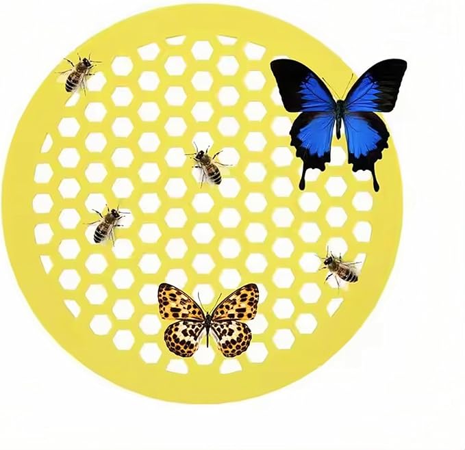 2-Pack Floating Bee Island – 8 Inch Eco-Friendly EVA Foam Bee Watering Station & Butterfly Feeder for Garden, Backyard, and Patio – Safe Drinking Platform for Pollinators