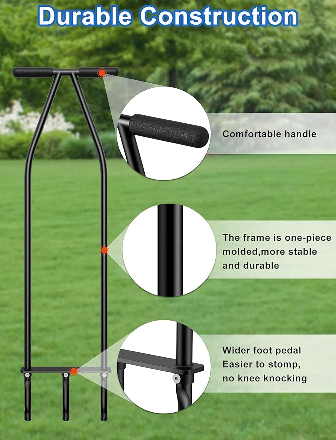 Lawn Aerator Tool, Core Aerator Lawn Tool with Alloy Steel Material, Sturdy Grass Aerator for Lawn Health Soil Yard Aerator