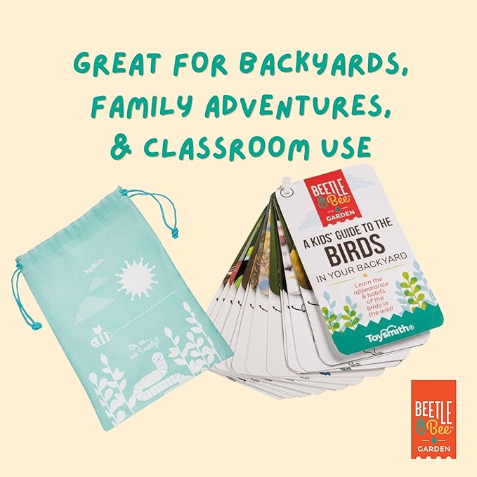 Beetle & Bee, Little Birder Set, Kids Backyard Bird Watching Set, FSC Certified, for Boys & Girls Age 5+