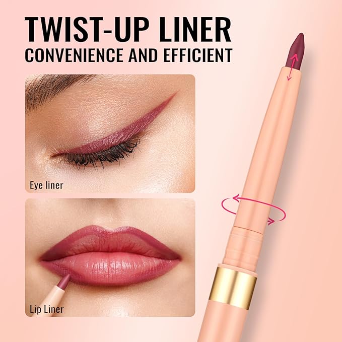 Oulac Yellow Eyeliner Pencil, Waterproof Retractable Eye Liner Pen, Smooth and Creamy Eye Makeup for Precision Application Vegan & Cruelty-Free, 12 Lemon Cake
