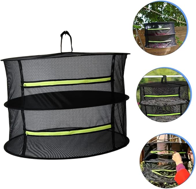 Amosfun Herb Drying Rack Drying Mesh for Garden Plant Breathable Easy to Ventilate