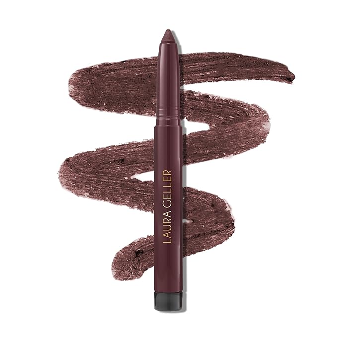 LAURA GELLER NEW YORK Kajal Longwear Kohl Eyeliner Pencil - Royal Quartz - Caffeine and Vitamin E - Smooth & Blendable Liner - Built-In Sharpener