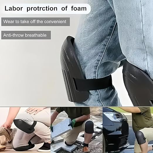 Gardening Knee Pads for Women and Men - Lightweight Waterproof Foam, and Easy Fit Knee Pads for Gardening with Adjustable Hook'n'Loop Straps - Perfect Womens for Work (Pink)