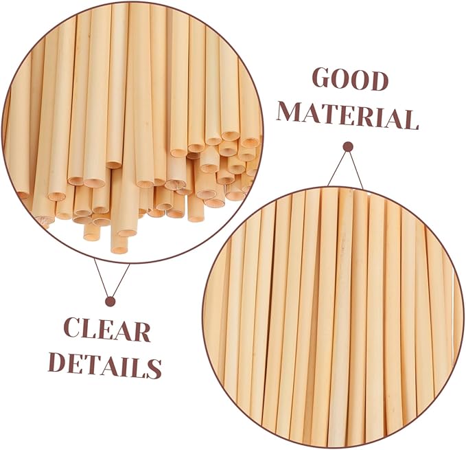 YARNOW 100pcs Natural Reed Bee Tubes for Beekeepers Refill Tube Props for Mason Bee Houses Essential Beekeeping Tools for Pollinator Gardens