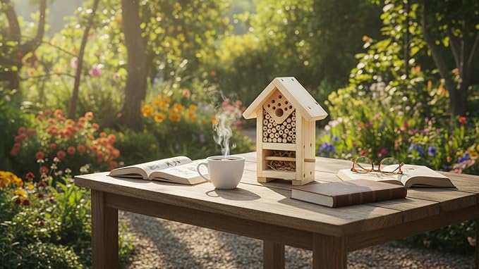 2 PK Premium Bug Hotel Kit Cedar Wood Insect Hotel - DIY Insect House Kit to Build - Backyard Bee House, Nesting Habitat Shelters, Garden Shelter for Bees, Butterflies, Bugs,Heavy Duty Thickness