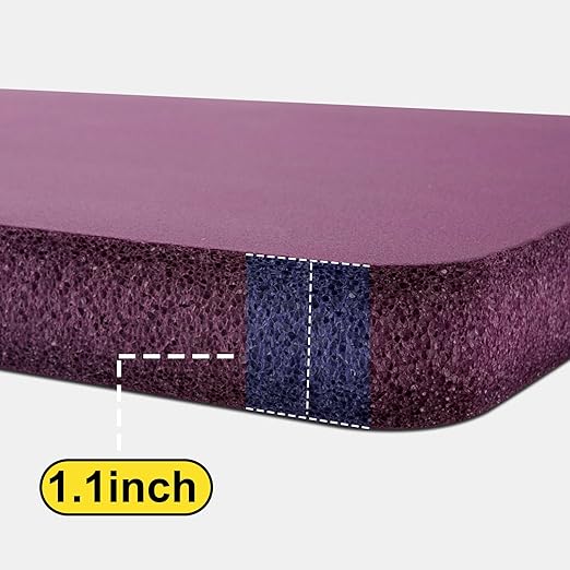 YUDI & GARDEN Thick Kneeling Pad, Gardening Pad, Soft High-Density Foam Knee Pad Protects Knees During Garden or Exercise and Outdoor Activities, Purple 2-Pack